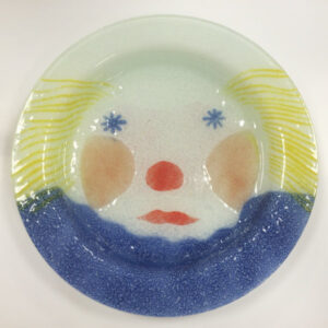 Plato niños Payaso cristal Murano 18 cms.