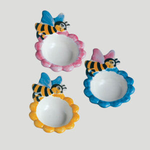 Plato niños abeja golosa (6ud) 8 cl. para postres y helado.
