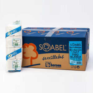 Servilleta papel Miniservice TISÚ blanca 17x17