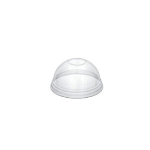 Tapa cúpula agujero para vaso rPET reciclable