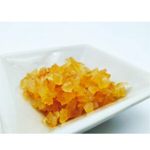 Naranja confitada en cubos (4kg.) 6x6 mm.