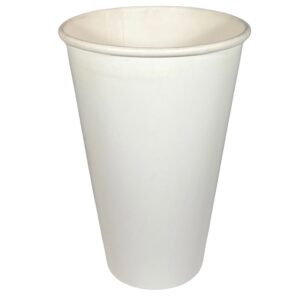 Vaso cartón bebida caliente 16oz (960 uds.) Blanco
